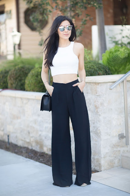 High Waist Trouser + Crop Top Combo - Andee Layne