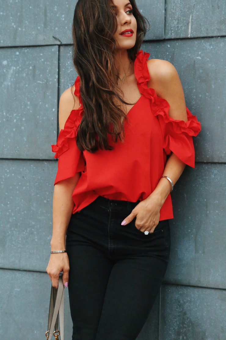 Topshop Red Top