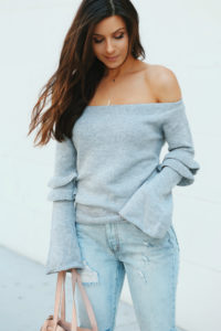 After Market Off the shoulder ruffle top