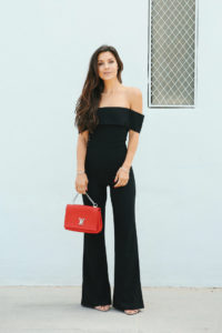 off the shoulder jumpsuit