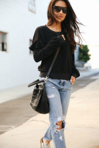 ruffle sweatshirt givenchy bag