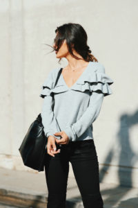 ruffle sweater