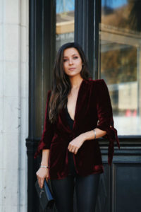 velvet blazer