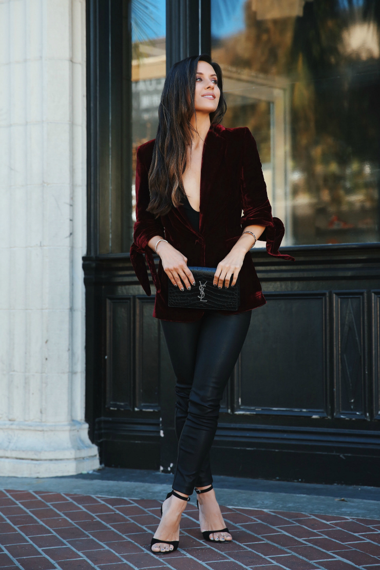 holiday Style Velvet blazer