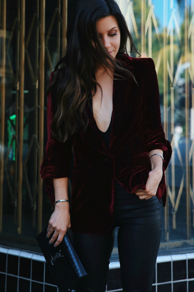 Velvet blazer