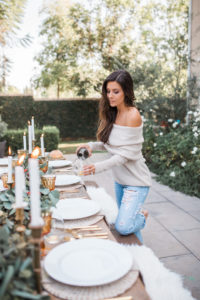 holiday tablescape