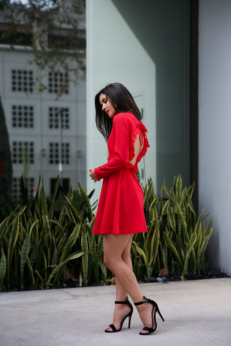 nasty gal holiday dress and shoes