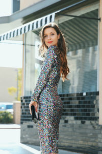NYE outfit sequin dress