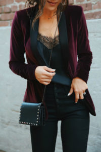 velvet blazer