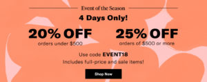 SHOPBOP 18 SALE