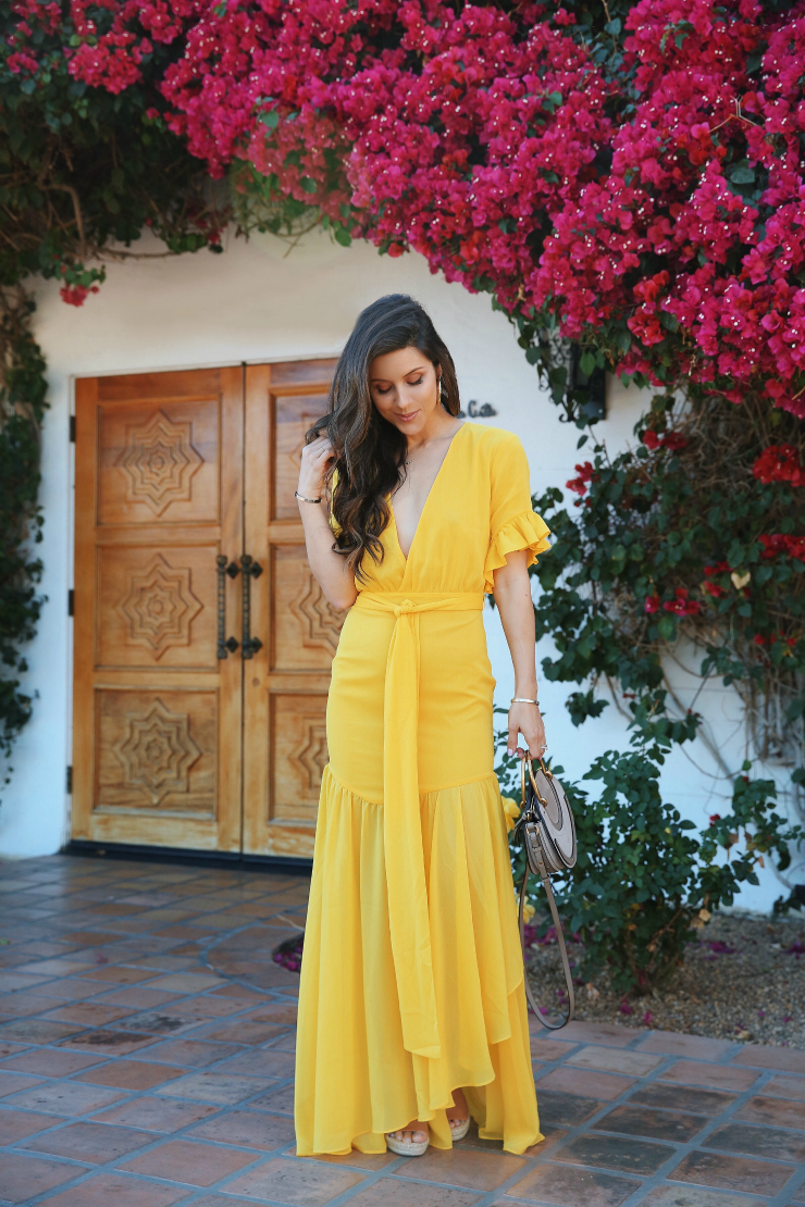 YELLOW MAXI DRESS 