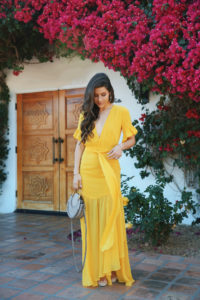 yellow maxi dress