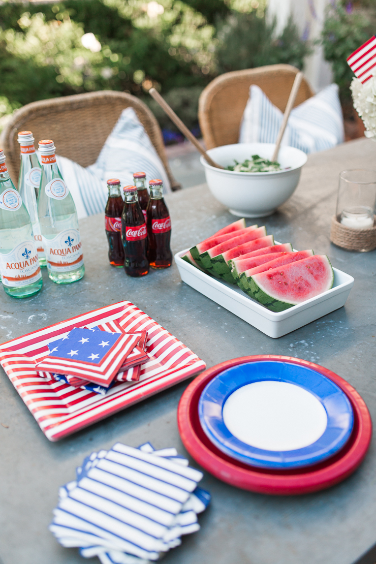 fourth of july tablescape