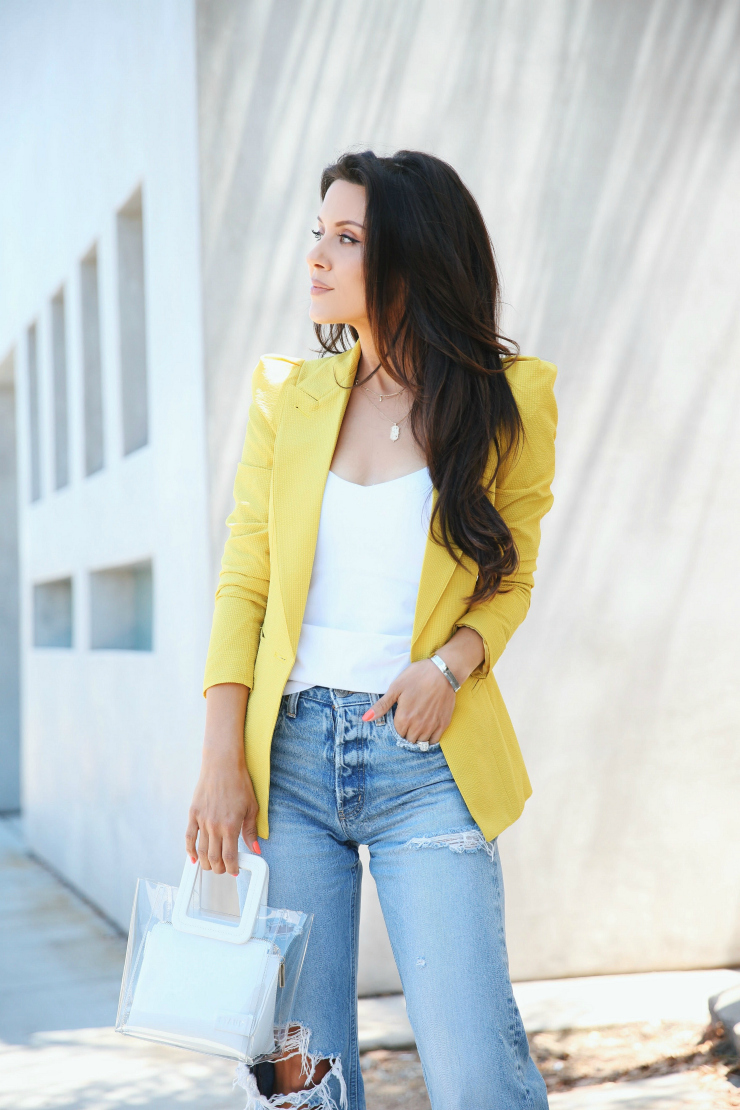 2 Ways to Wear It: Yellow Floral Blazer — truelane