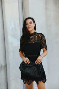 BLACK LACE DRESS