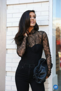 lace top bodysuit