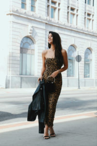 leopard print dress