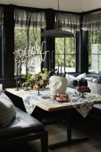 chic halloween decor